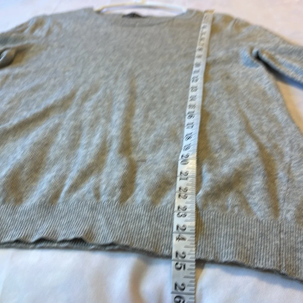 Banana Republic Fine Italian Yarn Filpucci Gray Wool Cashmere Blend Sweater L
